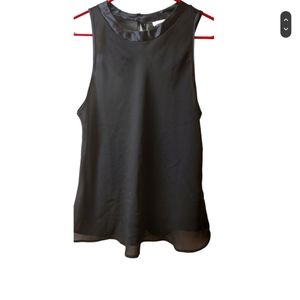 Vintage Cinema Etoile Sheer Black Top